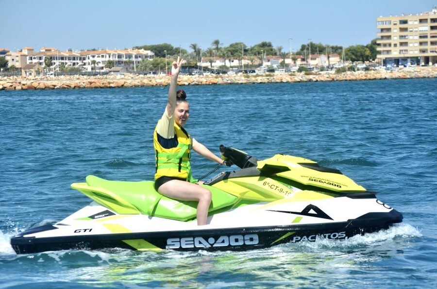 from Torrevieja: Jet ski tour without a license. - From the marina to the open water