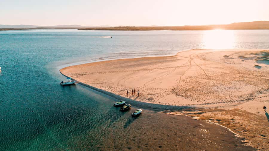 Gold Coast: Stradbroke Island Jetski Tour - Leaving Masthead Way on a Sea-Doo