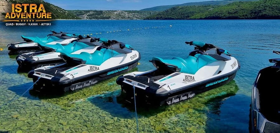 Istra Adventure JET SKI SAFARI 20, 40, 90 MIN - The 40-minute route to Duga uvala