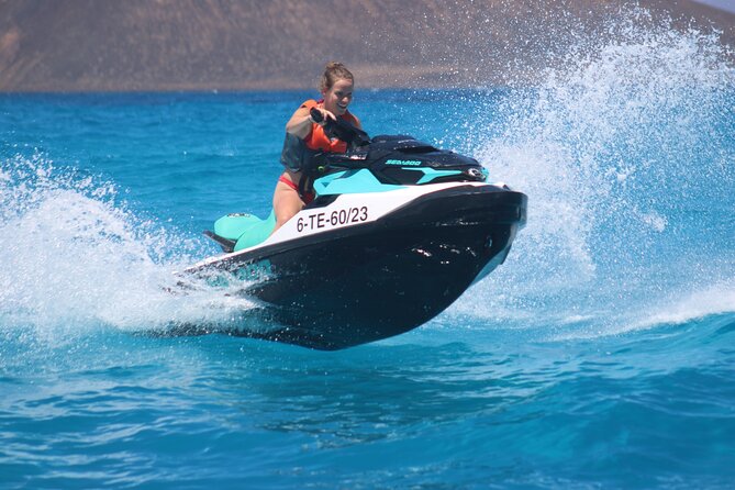 Jet Ski Activity to Lobos Island from Corralejo - The southeastern coast of Lobos Island