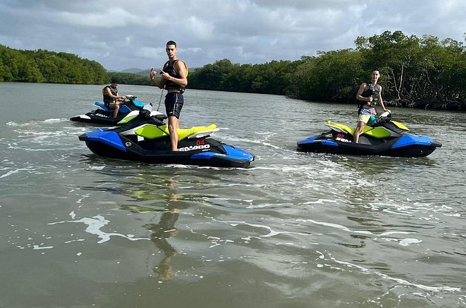 JET SKI ADVENTURE Downtown Punta Cana Lake Park - The donut ride, obstacle course, and optional zipline