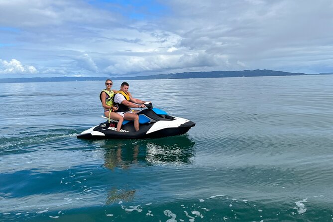 JET SKI ADVENTURE Downtown Punta Cana Lake Park - The jet ski ride: ocean chop and smoother water