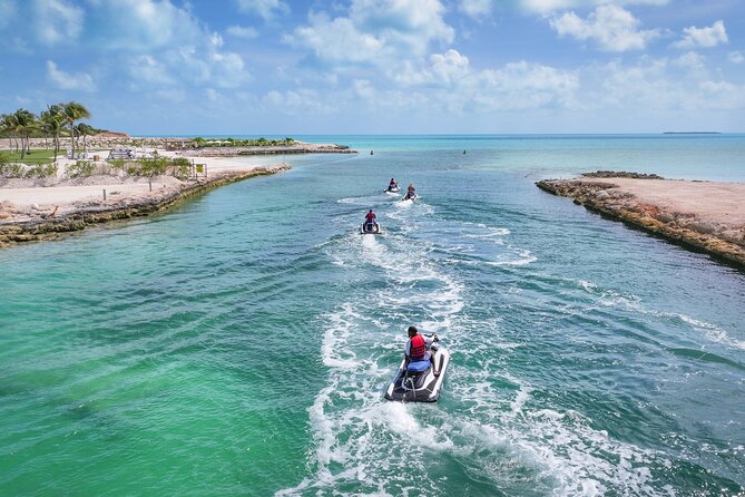 Jet Ski Adventure in Crystal Waters of Turks and Caicos - The route toward La Famille Express