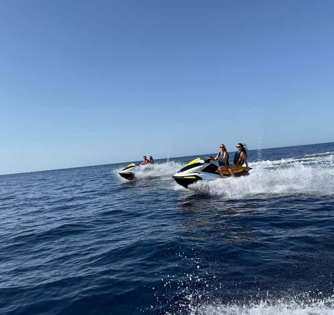Jet Ski Adventure to the pristine Cala Conta - Arriving at Cala Conta by water