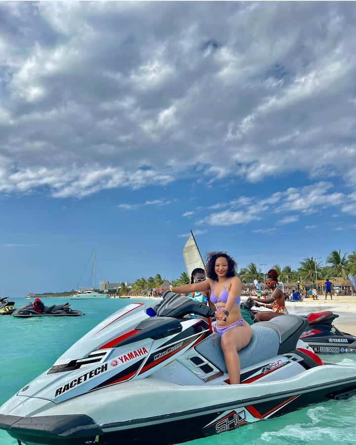 Jet Ski Adventure Zanzibar :Fun at Kendwa/Nungwi Beach - Open water and the view toward Tumbatu Island