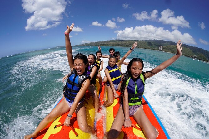 Jet Ski and Banana Boat on Maunalua Bay Exclusive Combo - The banana boat ride brings the laughs