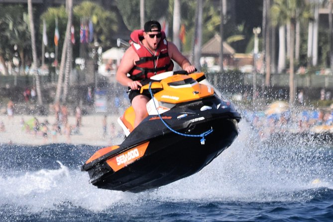 Jet Ski Circuit from Anfi Beach - Riding the marked circuit
