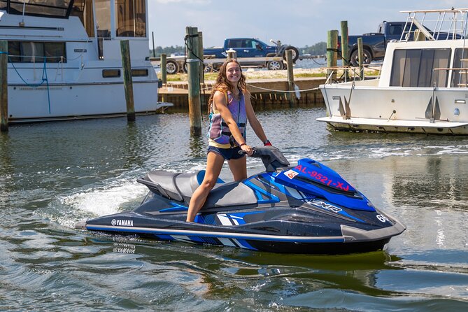 Jet Ski Excursion in Orange Beach Waterways - The safety briefing sets the tone
