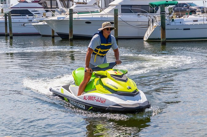 Jet Ski Excursion in Orange Beach Waterways - Riding the Orange Beach back bays
