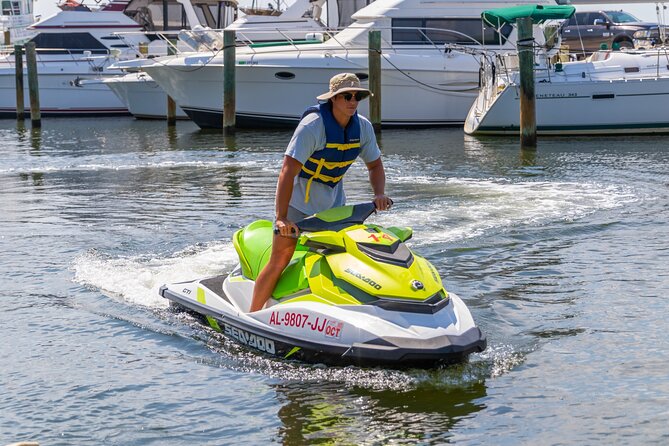 Jet Ski Excursion in Orange Beach Waterways - Leaving the marina and reaching the back bays