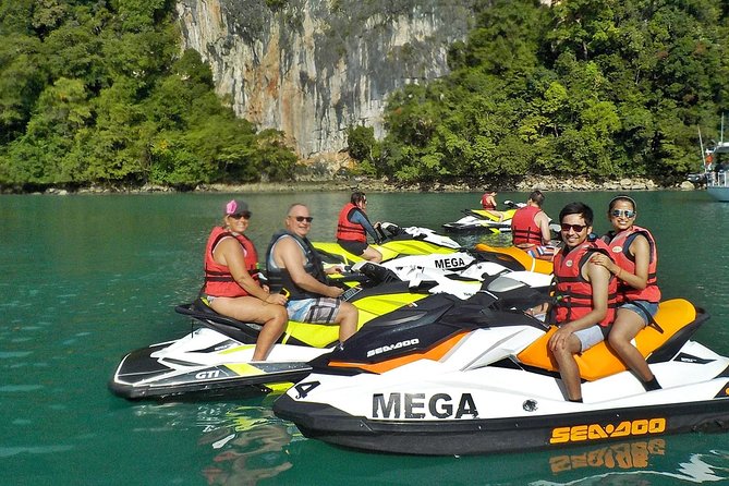 Jet Ski Island Hopping off Langkawi - Following the guide through Langkawi’s island-dotted coast