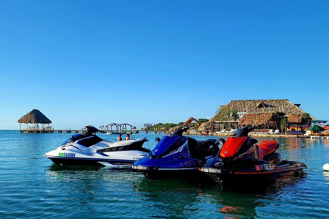 Jet Ski Rental at Secret Beach, San Pedro, Belize. - Why Secret Beach works for a jet ski ride