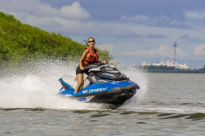 Jet Ski Rentals in Cancun: 60-Minute Option (Shared Jetski) - Getting oriented at Nichupte Lagoon