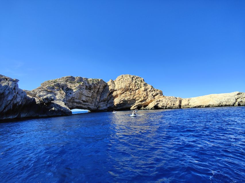 Jet Ski to Margaritas Islands from San Antonio - No License - Riding from San Antonio toward Ses Margalides