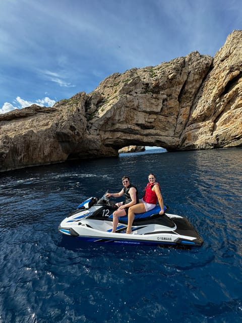 Jet Ski to Margaritas Islands from San Antonio - No License - The north coast by Yamaha Waverunner