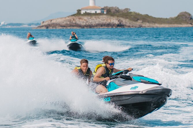 Jet Ski Tour around Alcanda Island - Cruising past Playa de Alcudia