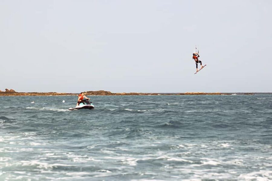 Jet Ski Tour Corralejo, Isla de Lobos - Leaving Corralejo harbor for open water