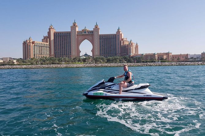 Jet Ski Tour Dubai: La Mer - Burj Al Arab- Atlantis for 1h 30min - Continuing to Atlantis