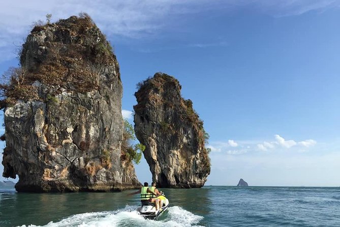 Jet Ski Tour Phuket - The first stops: Koh Pae, Koh Sob, and the open sea