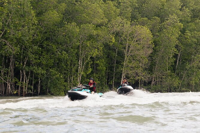 Jet Ski Tour Ruby Package - Riding from Pantai Cenang into Langkawi’s open water