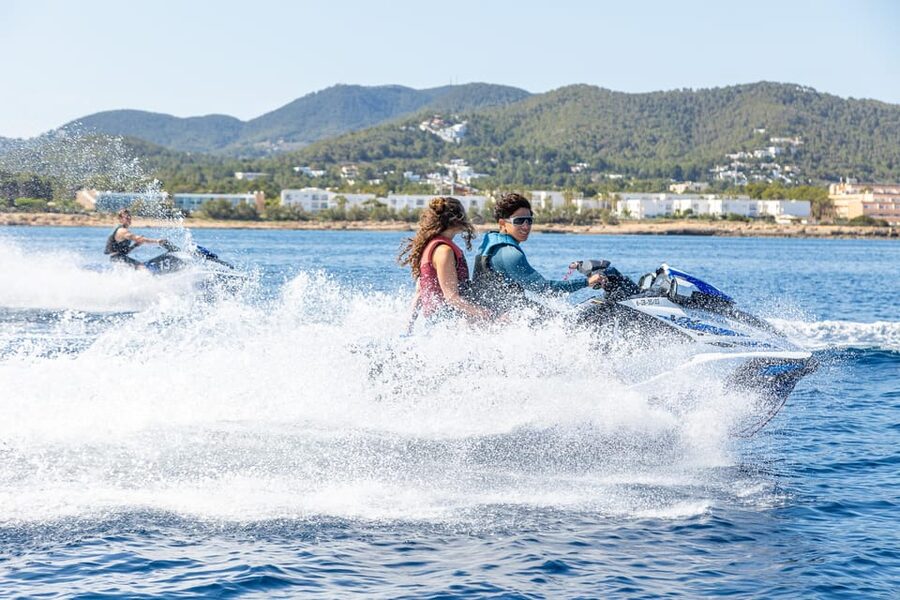 Jet Ski Tour to Atlantis Ibiza (Sa Pedrera) from San Antonio - Riding past Cala Bassa and Cala Comte