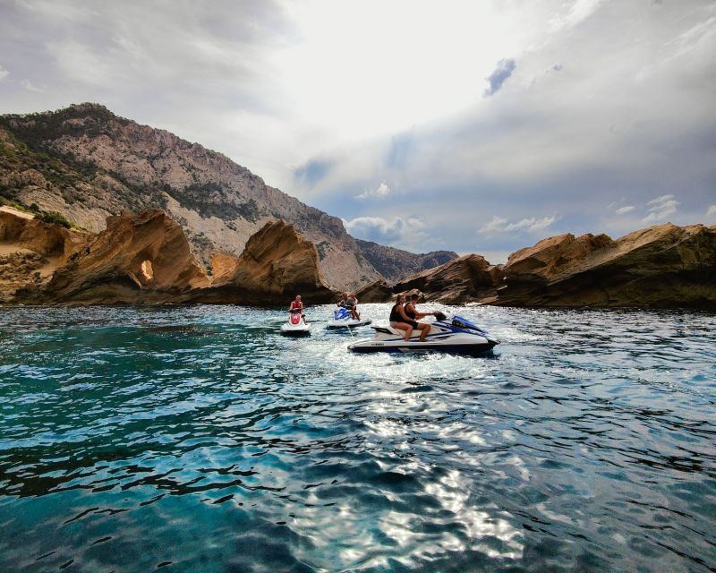 Jet Ski Tour to Atlantis Ibiza (Sa Pedrera) from San Antonio - Cala Tarida and the less defined coastal sections