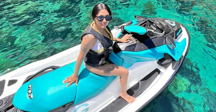 JET SKI TOUR TO Cala Salada FROM Puerto de San Antonio - The Cala Salada water stop