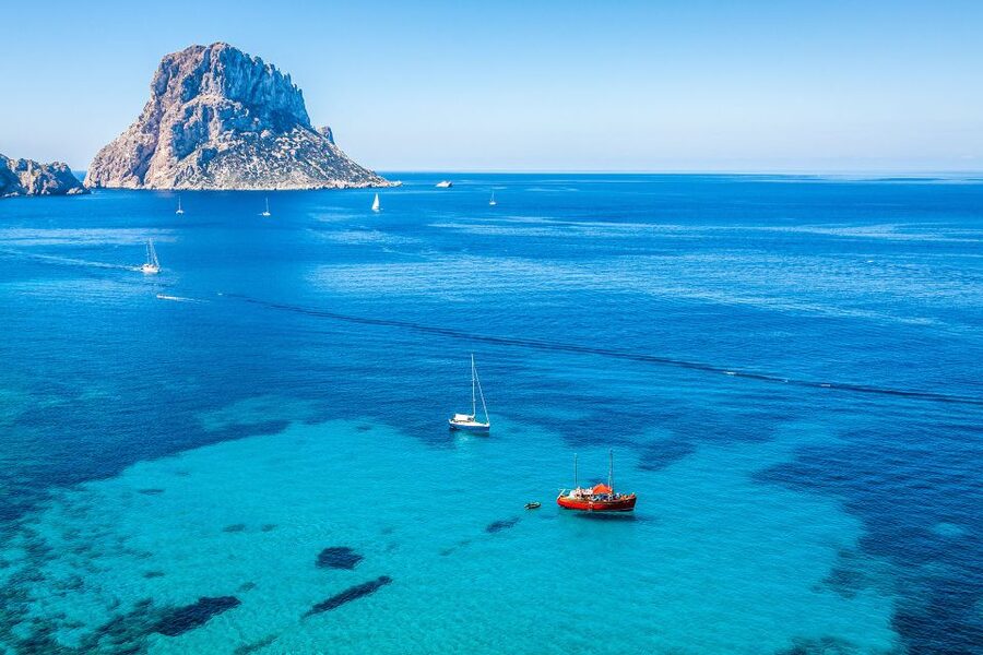 Jet Ski Tour to Es Vedra from San Antonio No license needed - Cala Comte gives you the first big view