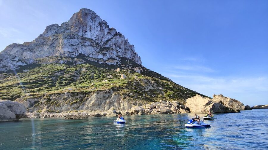 Jet Ski Tour to Es Vedra from San Antonio No license needed - Es Vedrà is the reason to choose this route