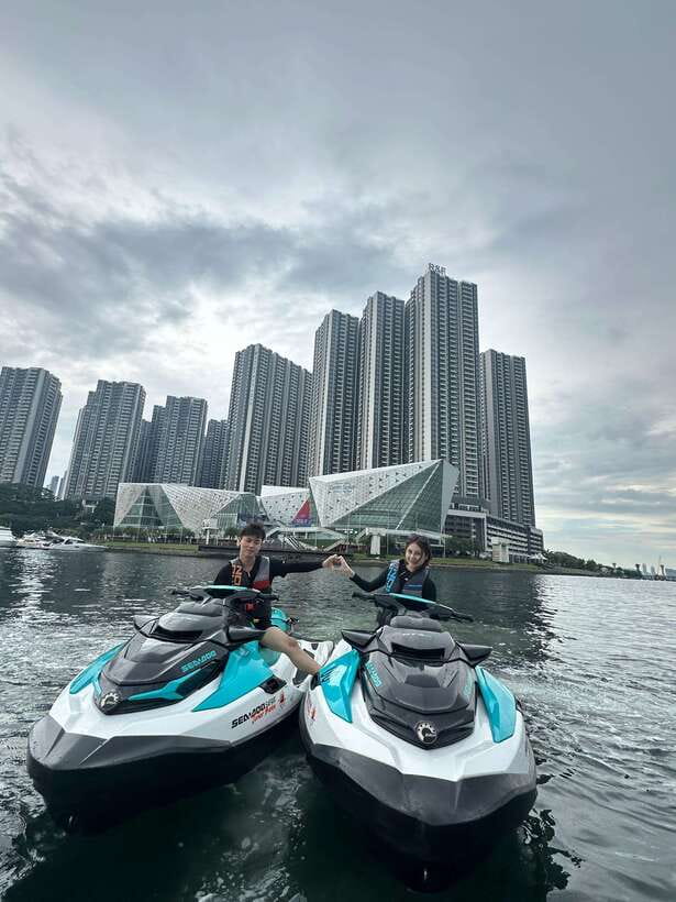 Johor Bahru : Seadoo JetSki 30mins Self Ride Tour(Single) - Riding toward Woodlands Checkpoint and Sembawang Park