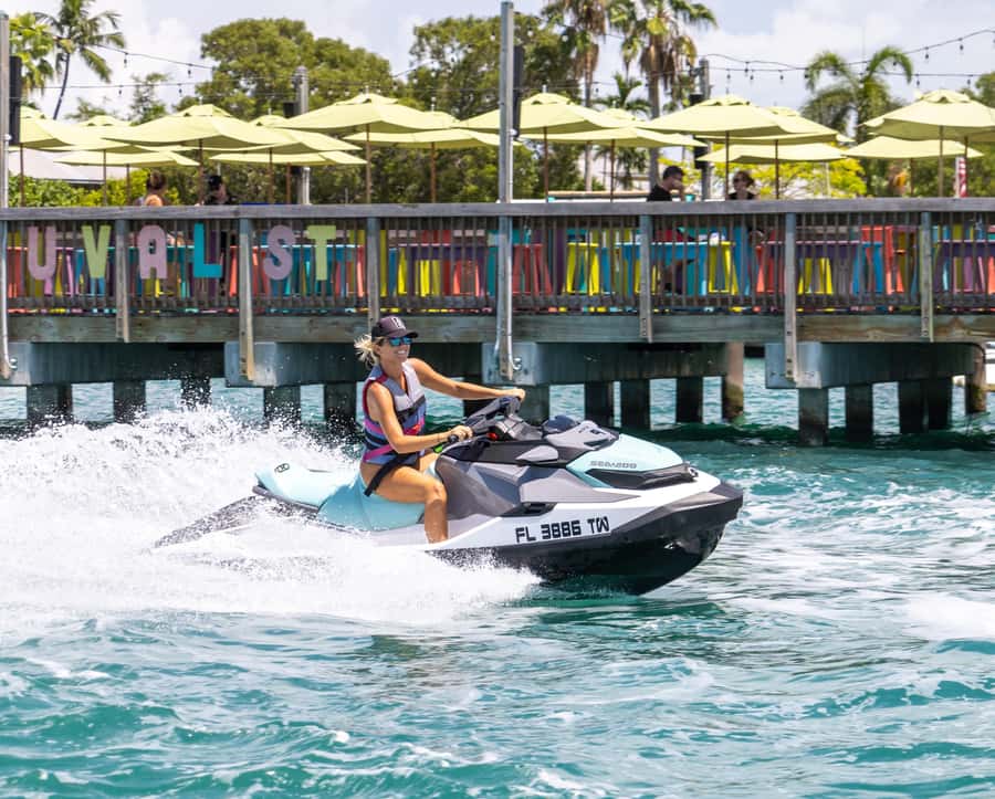 Key West 90-Minute Jet Ski Tour - Starting at the north end of Duval Street