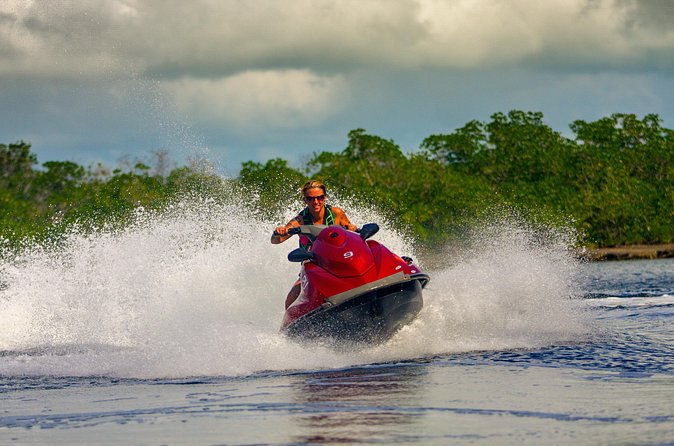 Key West Island Jetski Tour: Double Passenger Jetski - Atlantic views from Fort East Martello to Smathers Beach