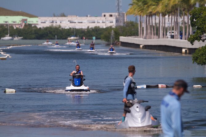 Key West Island Jetski Tour: Double Passenger Jetski - Sunset Key, the Historic Seaport, and the return route