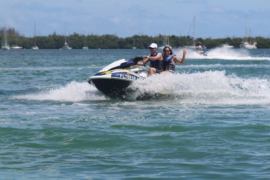 Key West: Jet Ski Island Tour with Sandbar Stop - Riding through mangrove islands and open water