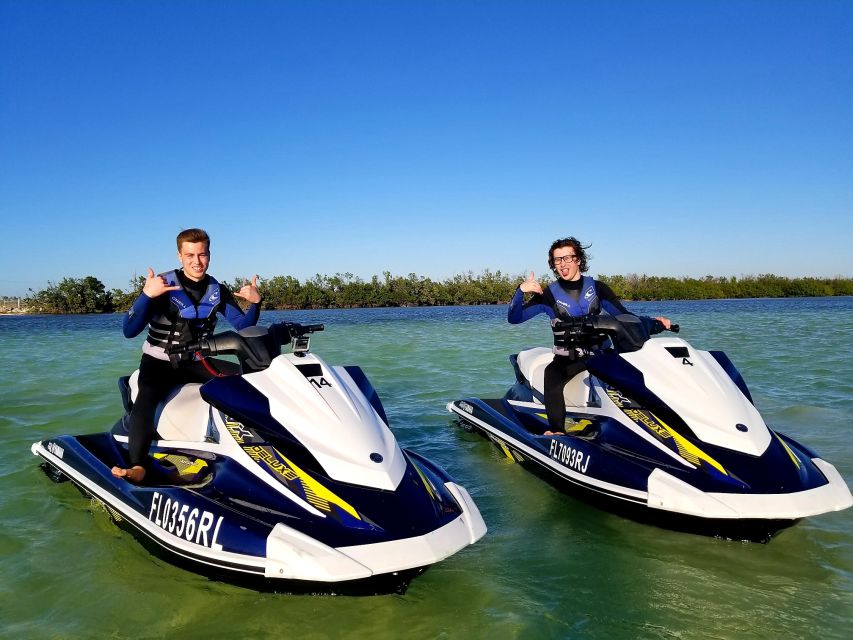 Key West: Jet Ski Island Tour with Sandbar Stop - The sandbar stop and clear water