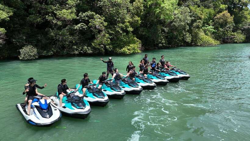 Langkawi Jet Ski Tour Dayang Bunting Free Drone Video - Pregnant Maiden Island and its freshwater lake