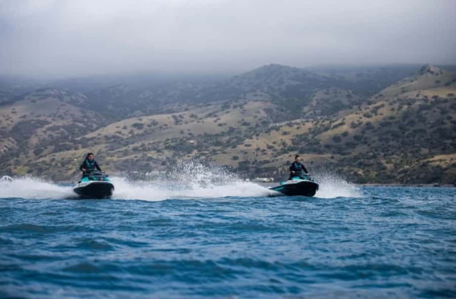 Long Beach: 2-Hour Guided Jet Ski Coastal Tour - Riding north toward Palos Verdes
