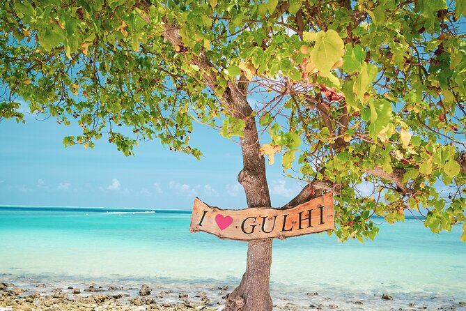 Maafushi: Gulhi Island Full-Day Tour By Jet-ski - Bikini Beach, white sand, and the photo swing