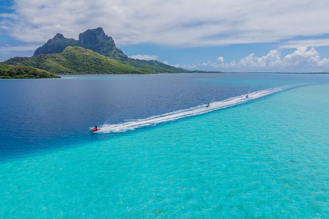 Maitai Tours Self-Drive Bora Bora Jet Ski Tour - The white-sand stop and coconut lesson
