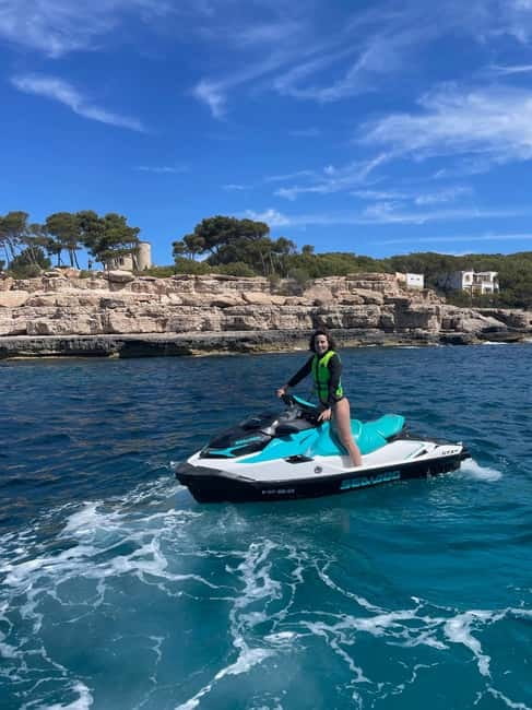 MALLORCA: JET SKI TO CALA MONDRAGÓ, CALA D'OR - Leaving Cala d’Or Marina on a one-hour ride