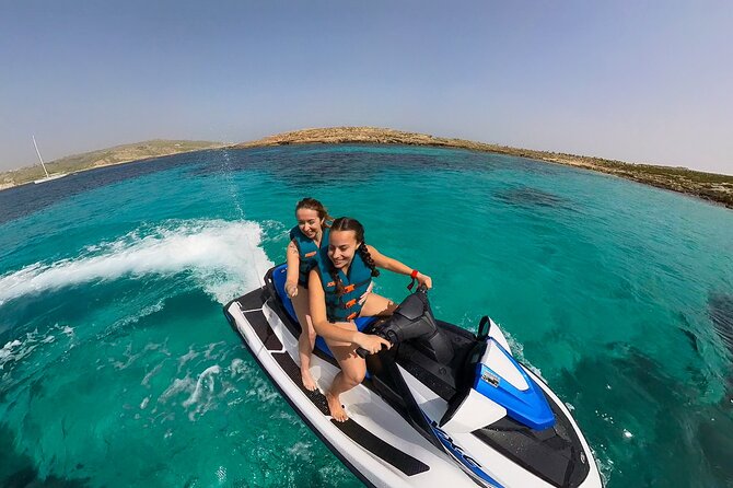 Malta Blue Lagoon Jet Ski Safari Tour, No Licence Needed - Elephant Head Rock and the Gozo crossing