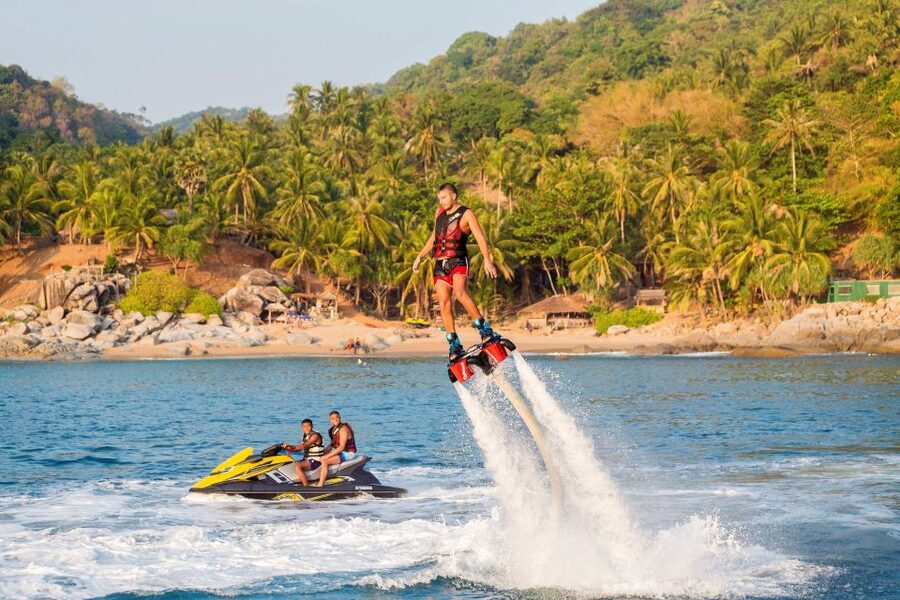 Marmaris: Jet Ski, Jet Car, Flyboard, or Parasailing Trip - Parasailing trades speed for views over Marmaris
