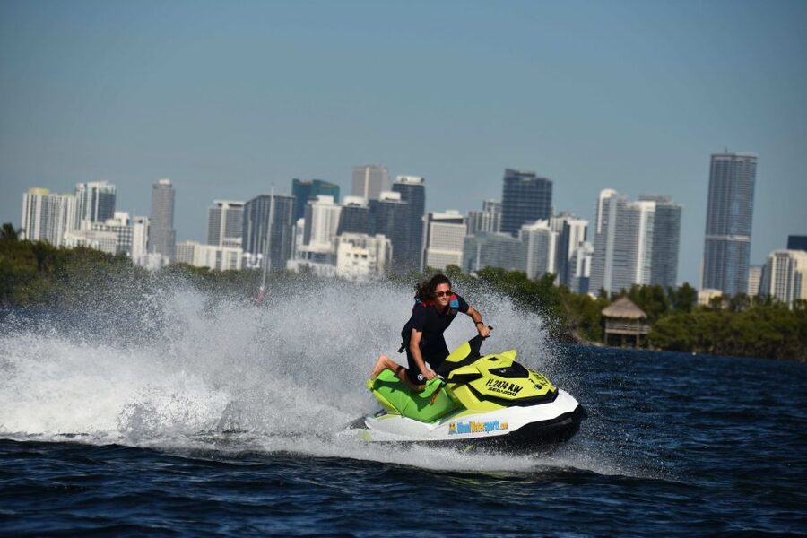 Miami: #1 Jet Ski Company used by Celebrities - Arriving at Dinner Key Marina