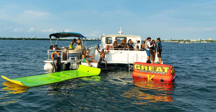 Miami: Adventure Cruise with Jetski, Tubing, and Drinks - Starting at Sea Isle Marina on Biscayne Bay