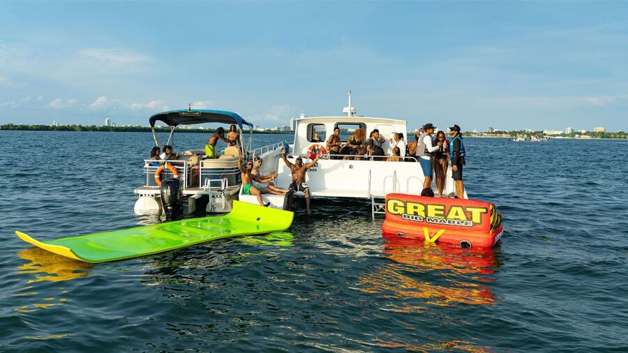Miami: Adventure Cruise with Jetski, Tubing, and Drinks - The catamaran cruise and first look at the bay