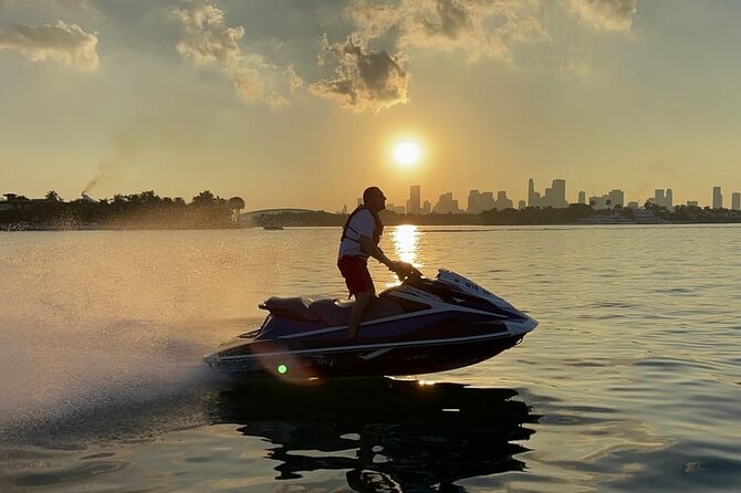 Miami Beach Jet Ski Rental with Boat Ride - Getting comfortable with the jet ski