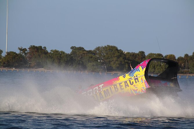 Miami Beach Jet Ski Rental with Free Jet Boat Ride - First burst of speed aboard Tyson