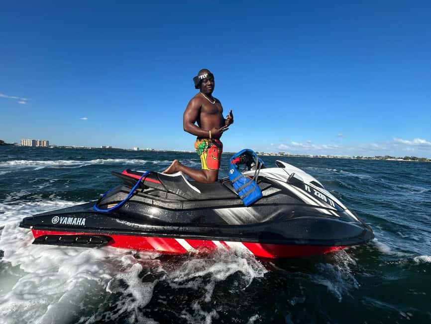 Miami: Biscayne Bay Jet Ski Rental & Free Boat Ride - One hour on a solo or tandem Jet Ski