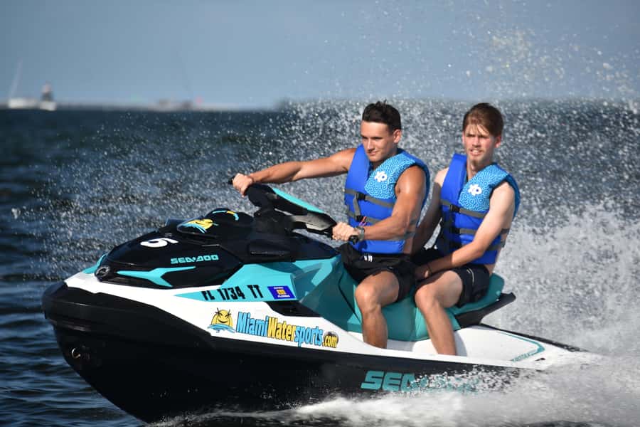Miami: Jet Ski and SpeedBoat - Safety gear and instructor support keep the outing controlled