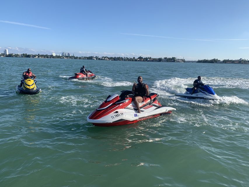 Miami: Jet Ski Rental with Instructor and Tutorial - From the marina to the floating jet ski platform